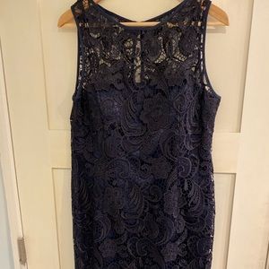 Lace sheath dress